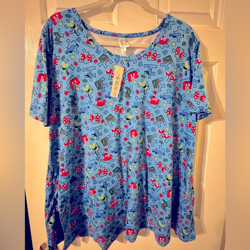 RARE Disney Autism Awareness Tunic XL